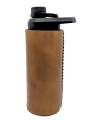 Oliriss 18oz brown leather stainless steel water bottle